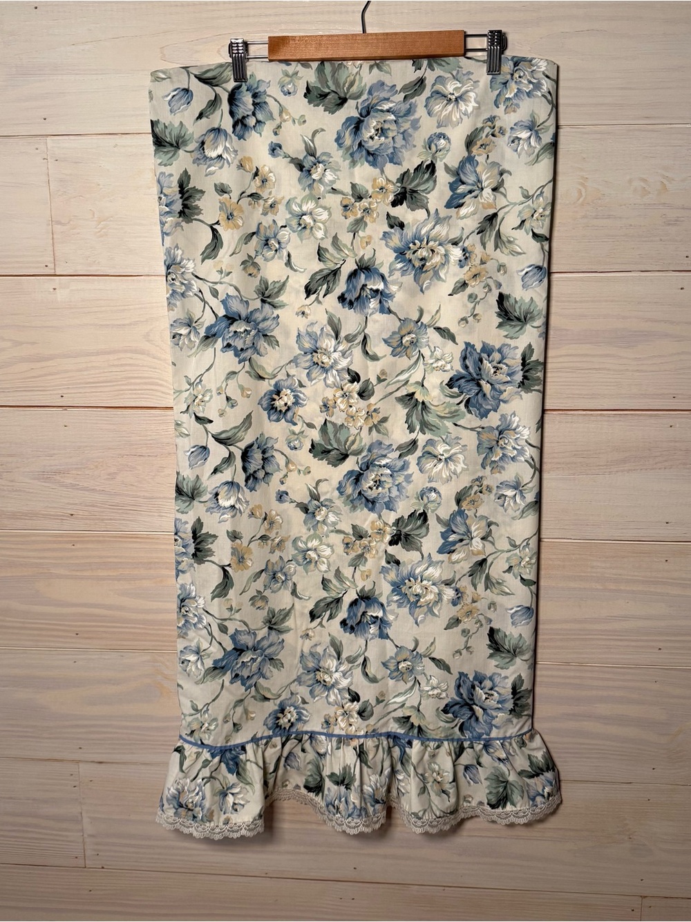 Vintage Springmaid king size floral sheet set ruffle pillowcases Cottagecore - Picture 12 of 13